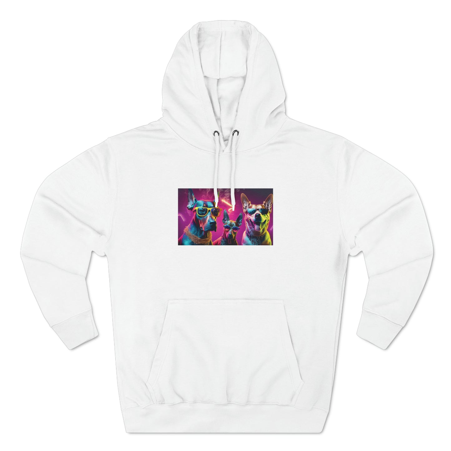 Neon Canine Streetstyle: Jimmy Reefs x Tom Mendez Cyberpunk Unisex Hoodie