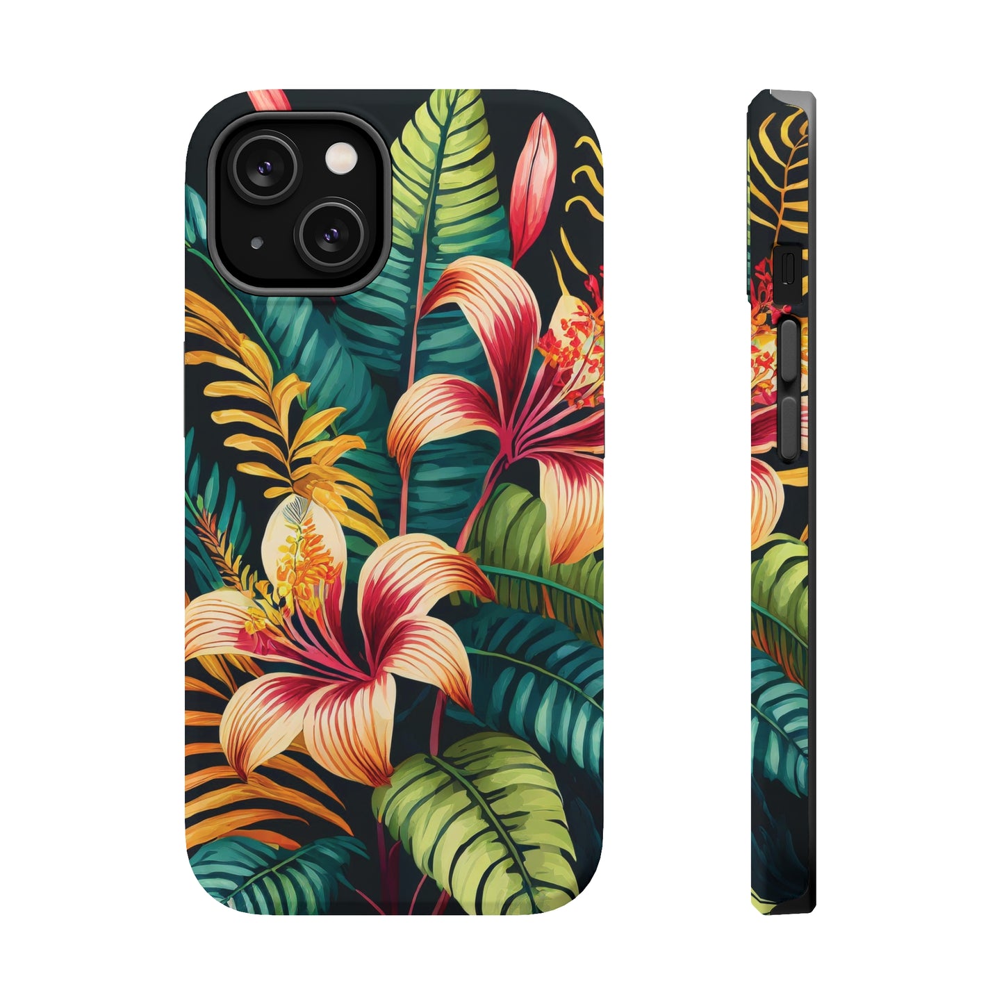Tropical Bloom Elegance: Jimmy Reefs Floral Fantasy MagSafe Tough Cases