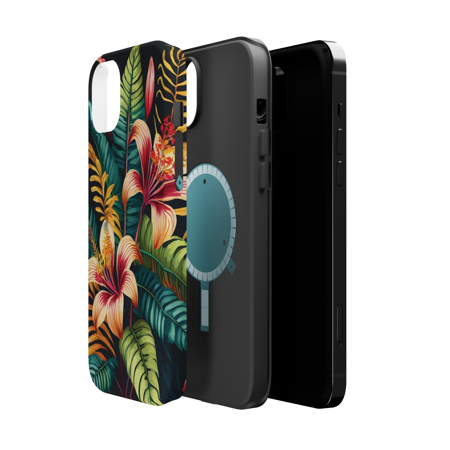 Tropical Bloom Elegance: Jimmy Reefs Floral Fantasy MagSafe Tough Cases