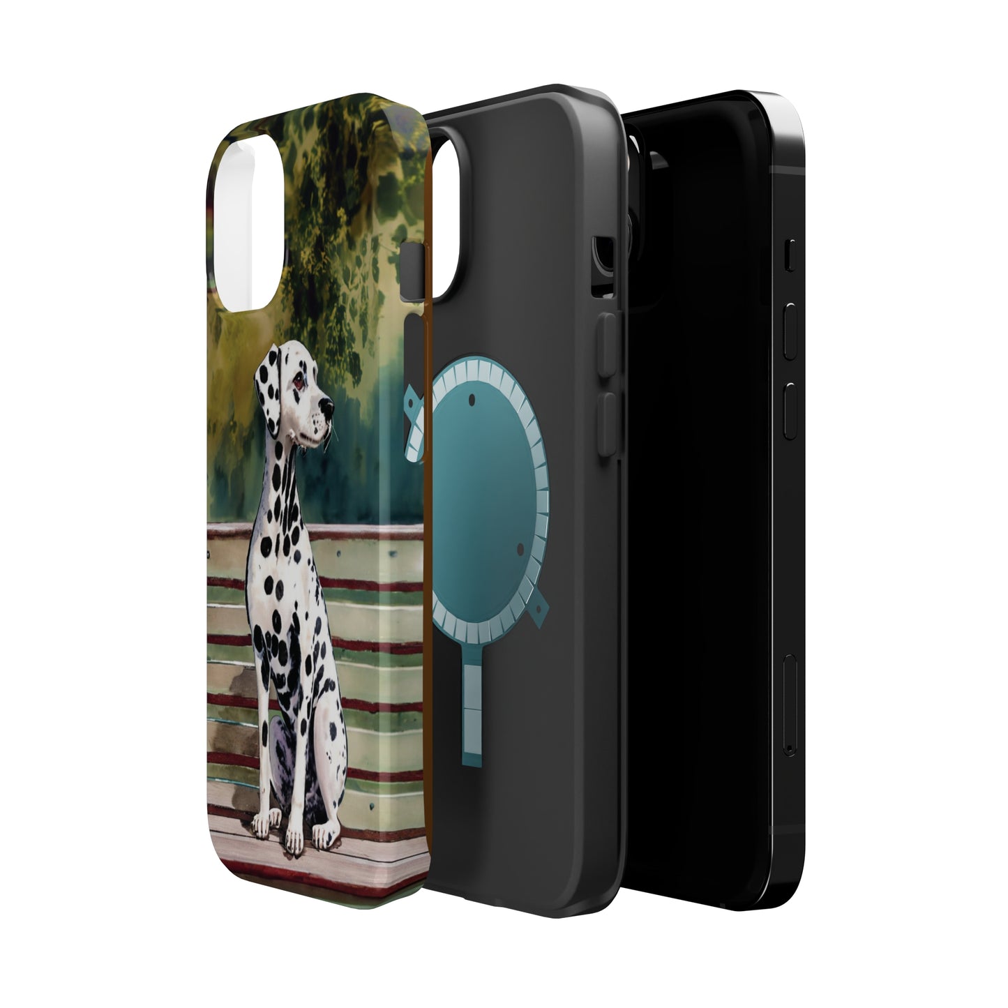 Dalmatian Elegance: Jimmy Reefs Spotted Majesty Phone Case