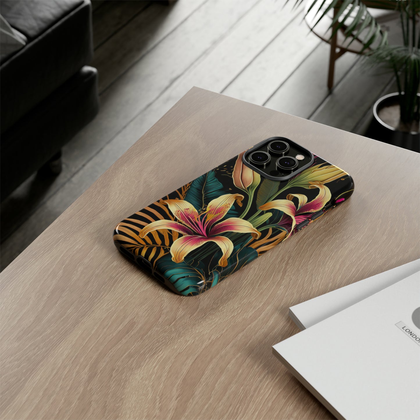Gilded Blooms: Jimmy Reefs Tropical Elegance Case