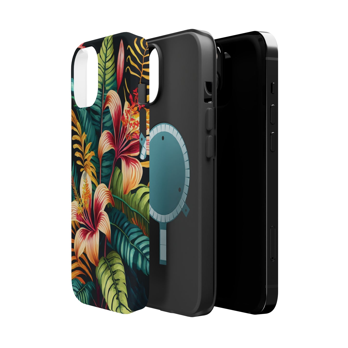 Tropical Bloom Elegance: Jimmy Reefs Floral Fantasy MagSafe Tough Cases