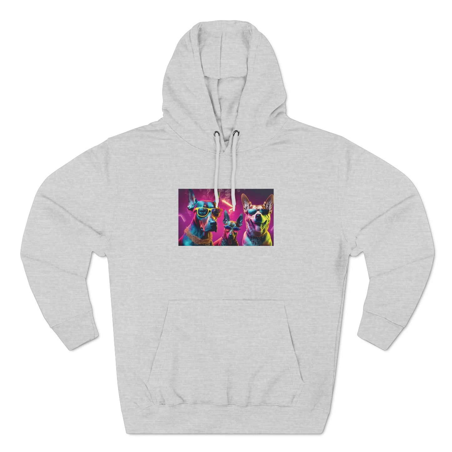 Neon Canine Streetstyle: Jimmy Reefs x Tom Mendez Cyberpunk Unisex Hoodie