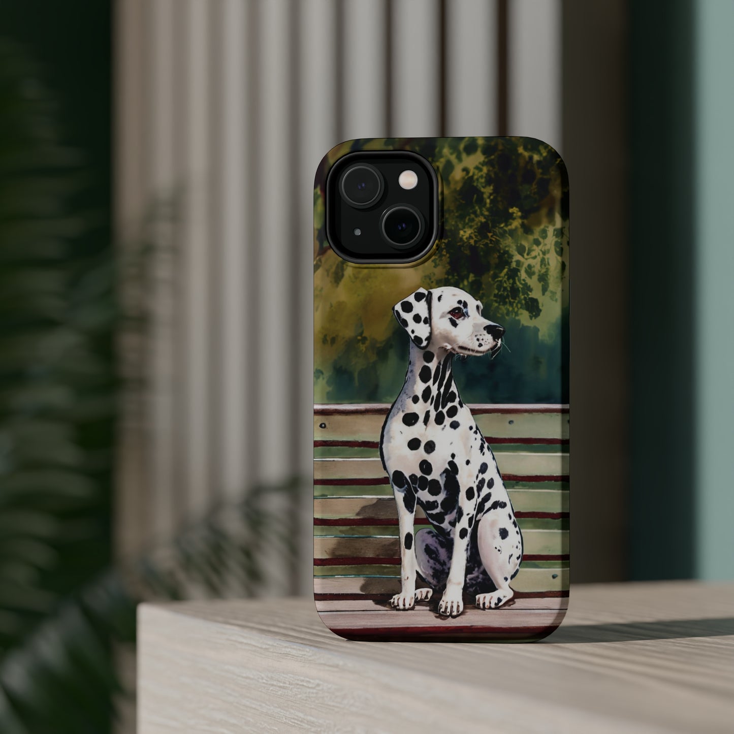 Dalmatian Elegance: Jimmy Reefs Spotted Majesty Phone Case