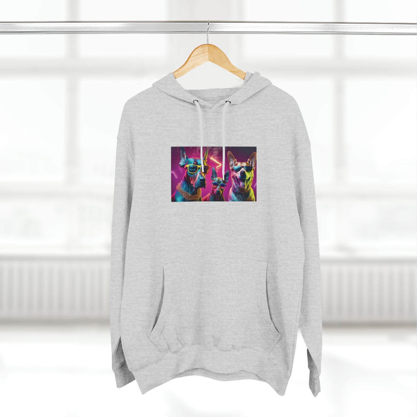 Neon Canine Streetstyle: Jimmy Reefs x Tom Mendez Cyberpunk Unisex Hoodie