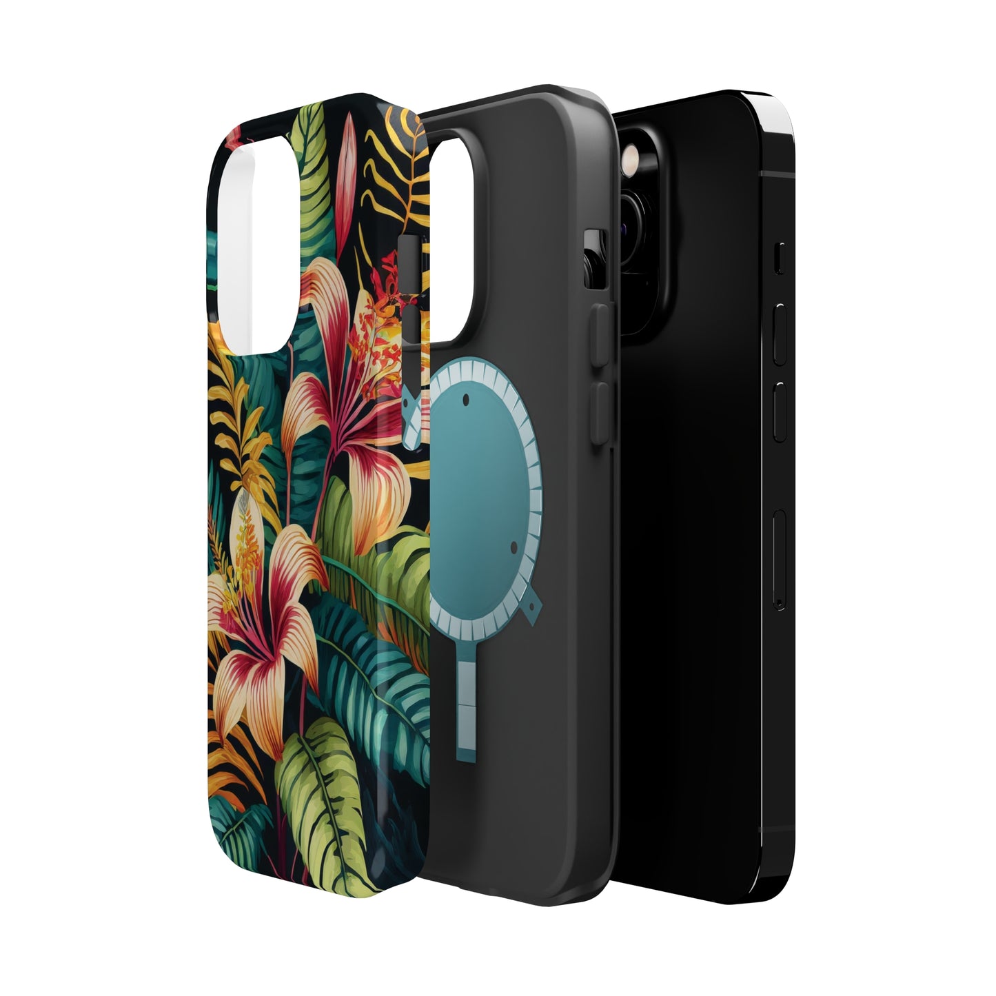 Tropical Bloom Elegance: Jimmy Reefs Floral Fantasy MagSafe Tough Cases