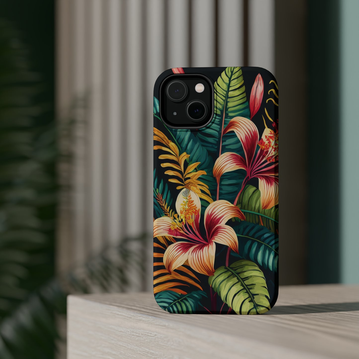 Tropical Bloom Elegance: Jimmy Reefs Floral Fantasy MagSafe Tough Cases