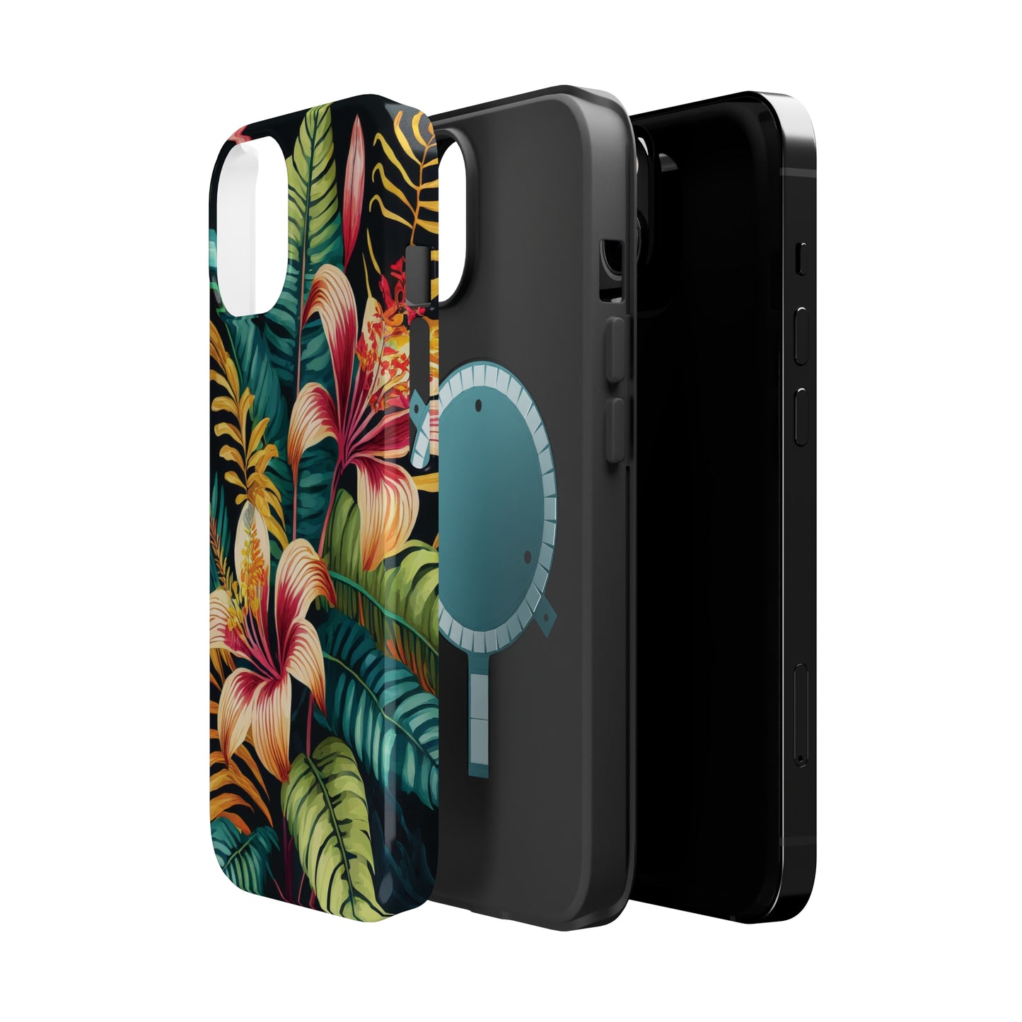 Tropical Bloom Elegance: Jimmy Reefs Floral Fantasy MagSafe Tough Cases