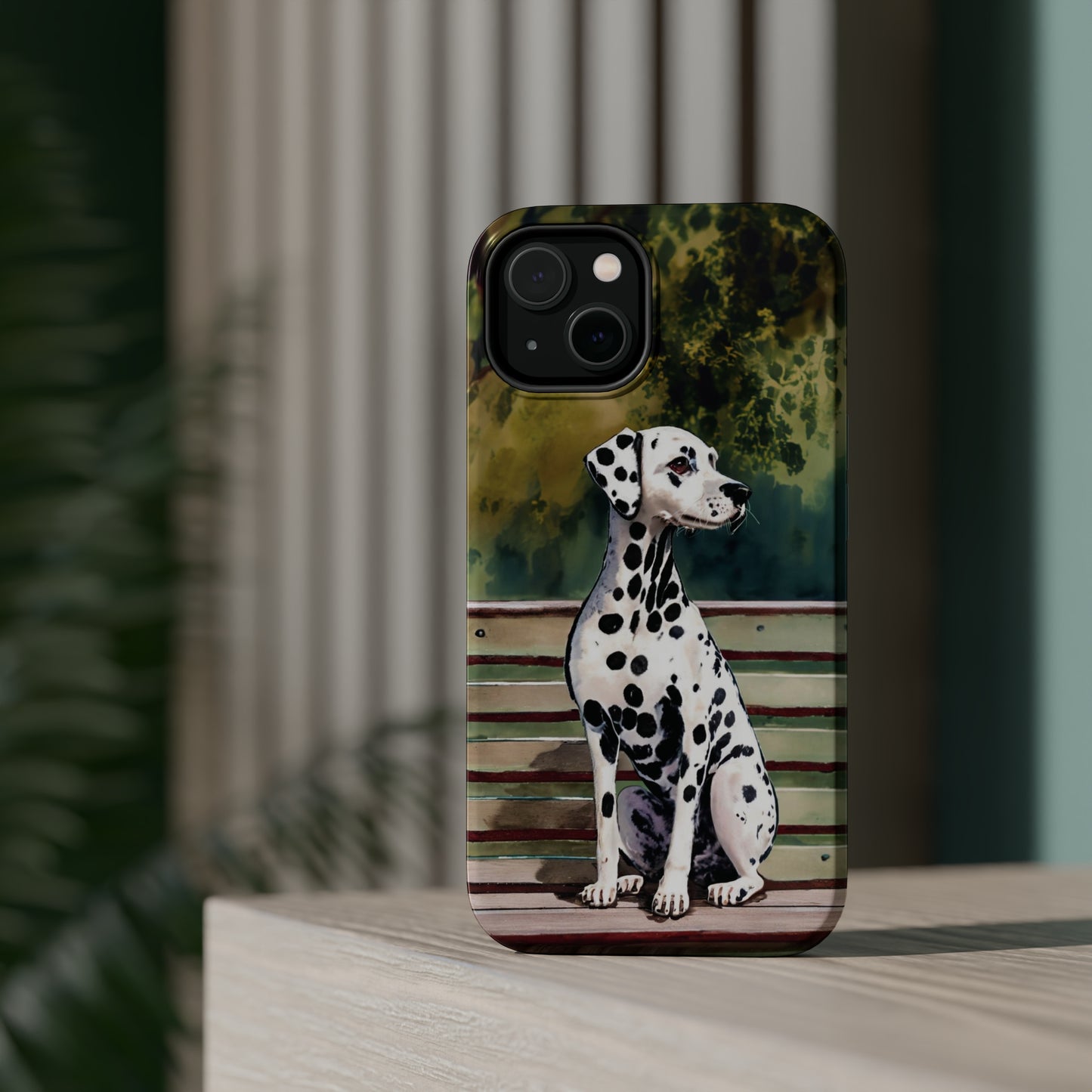 Dalmatian Elegance: Jimmy Reefs Spotted Majesty Phone Case