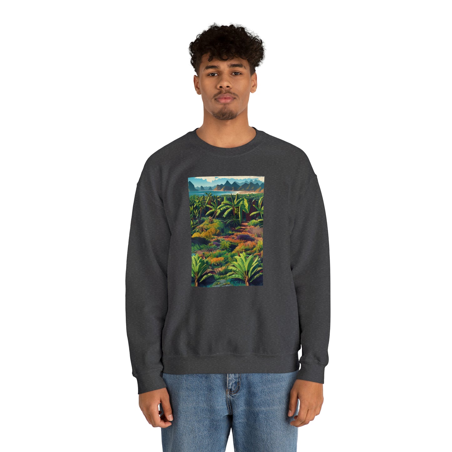 Tropicana Harvest: Banana Plantation Edition Unisex Heavy Blend™ Crewneck Sweatshirt