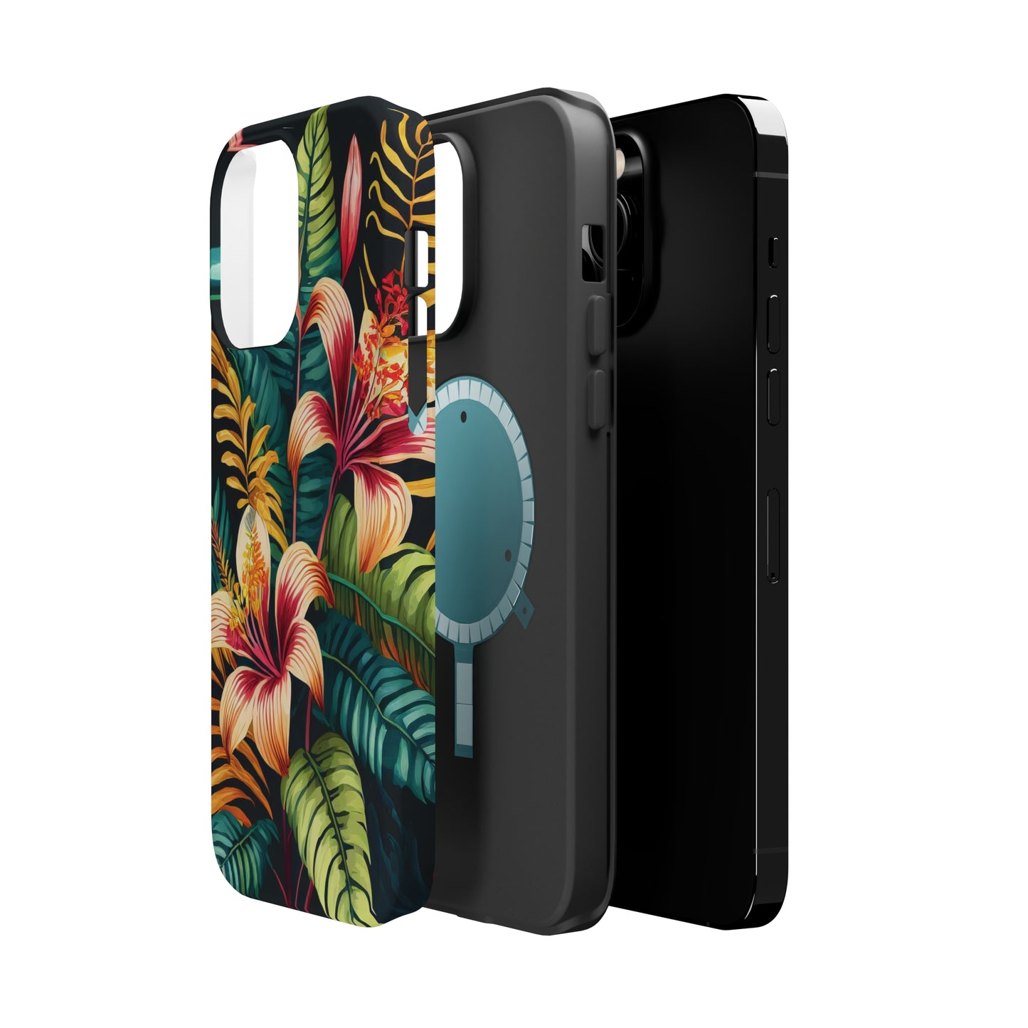 Tropical Bloom Elegance: Jimmy Reefs Floral Fantasy MagSafe Tough Cases