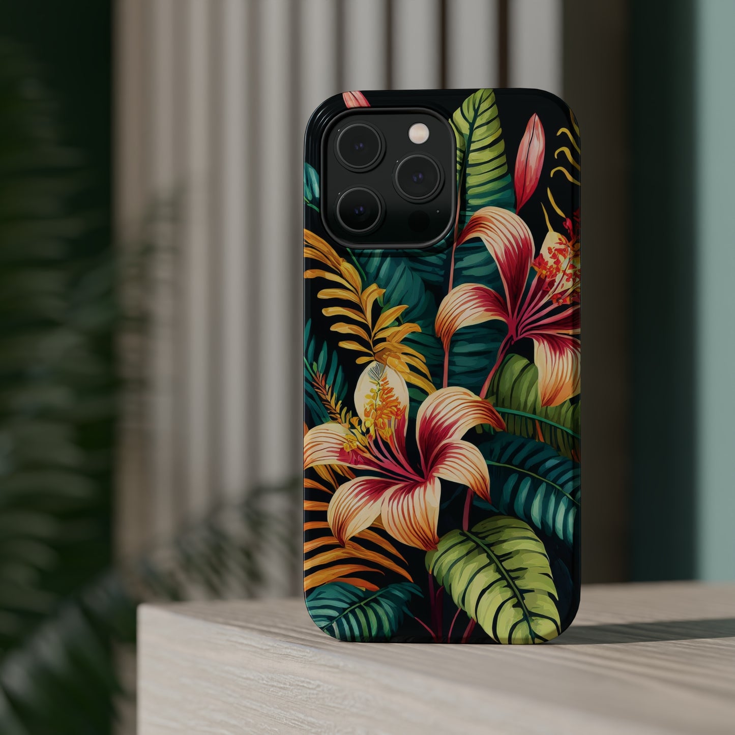 Tropical Bloom Elegance: Jimmy Reefs Floral Fantasy MagSafe Tough Cases