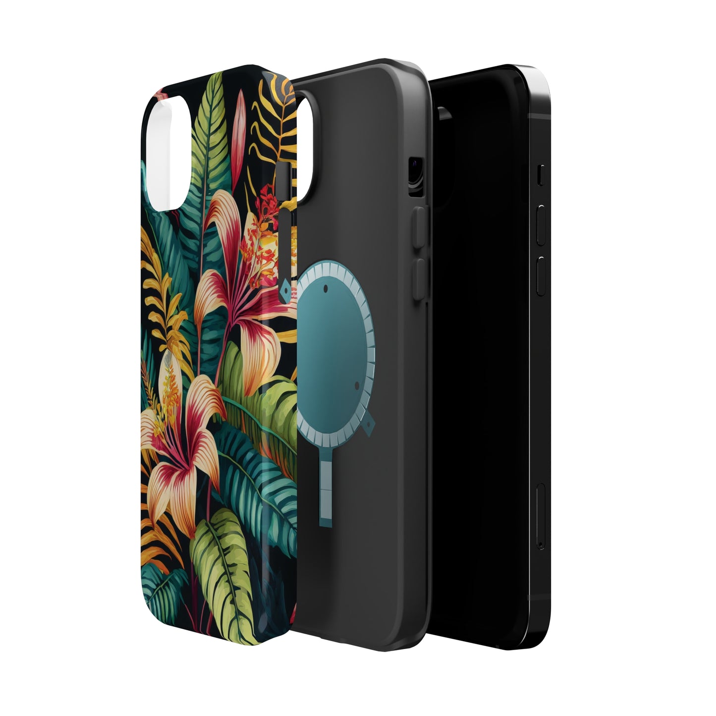 Tropical Bloom Elegance: Jimmy Reefs Floral Fantasy MagSafe Tough Cases