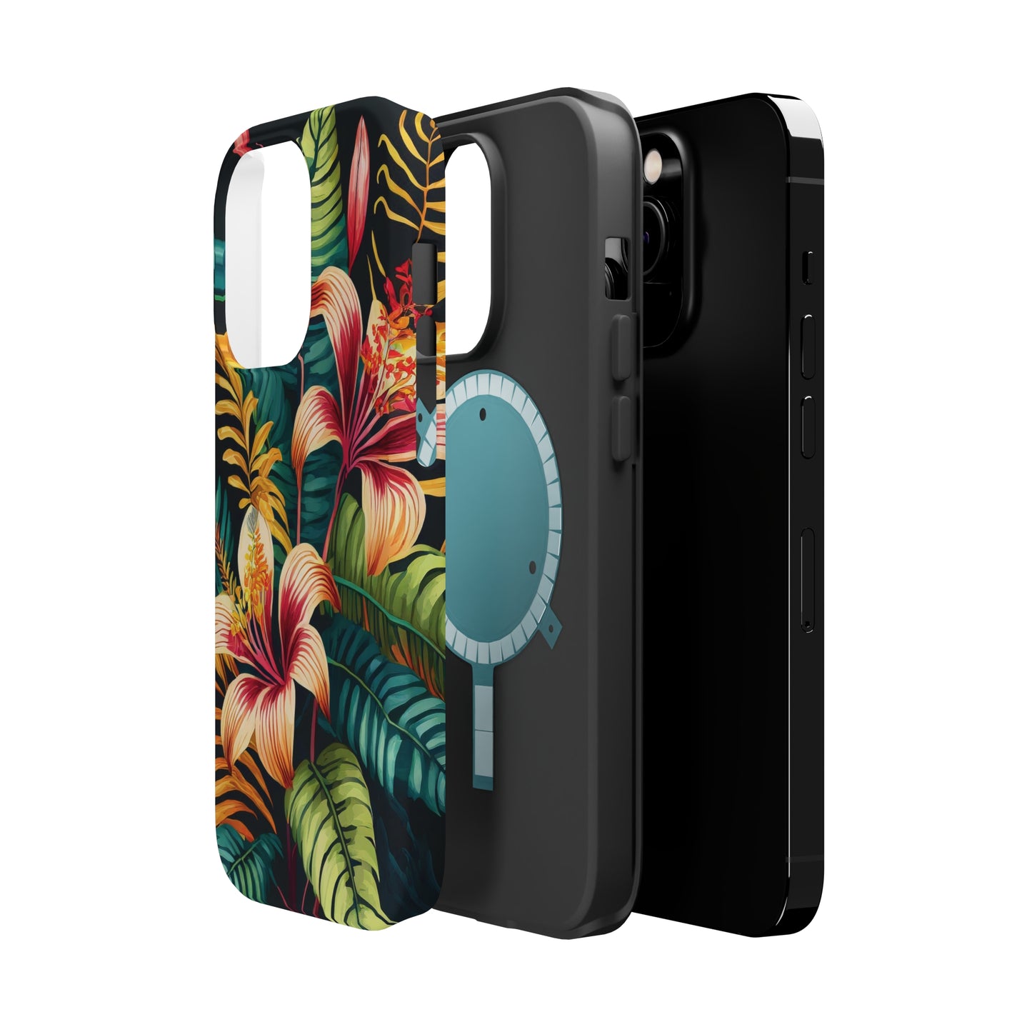 Tropical Bloom Elegance: Jimmy Reefs Floral Fantasy MagSafe Tough Cases