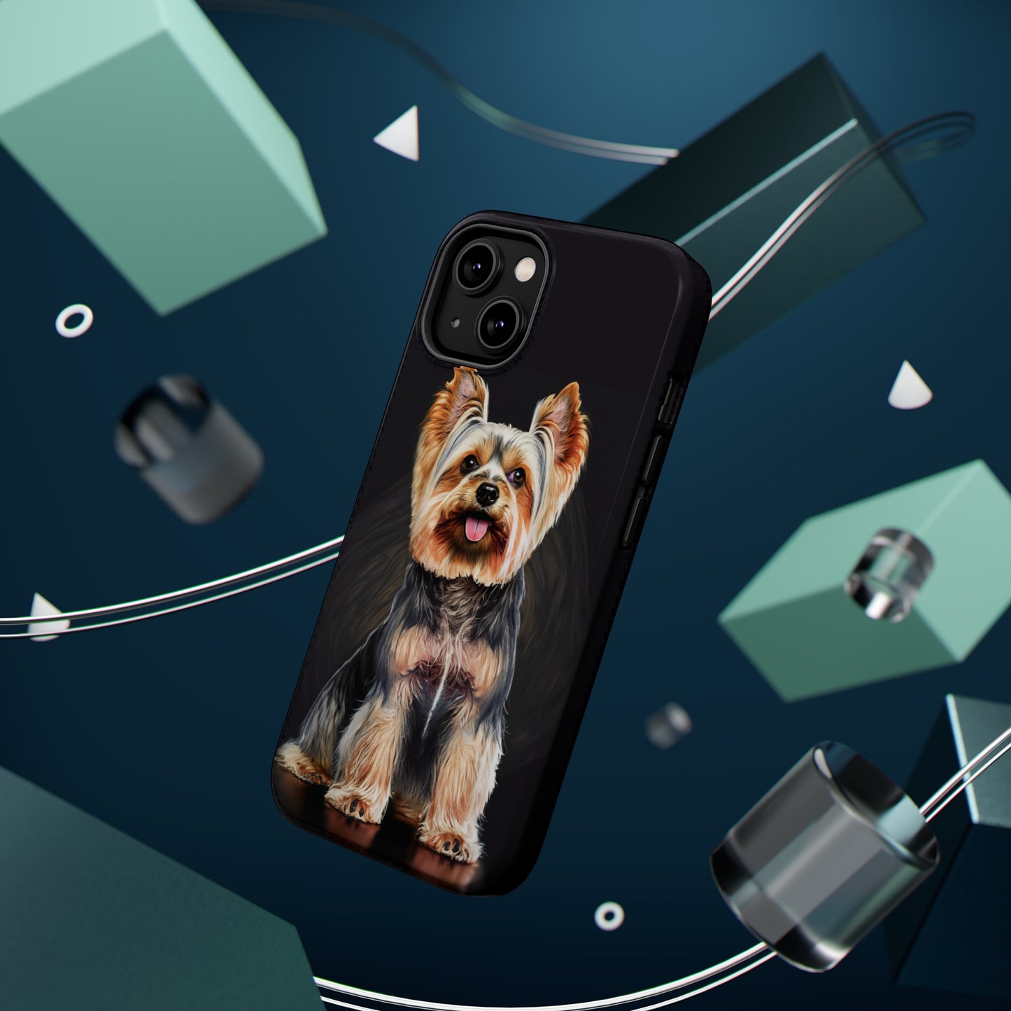 Pocket-Size Protector: Magsafe Guardian Yorkie Flair Tough Case