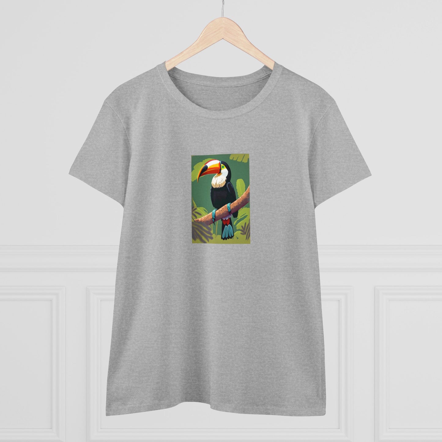 Toucan Splendor Women's Midweight Cotton Tee