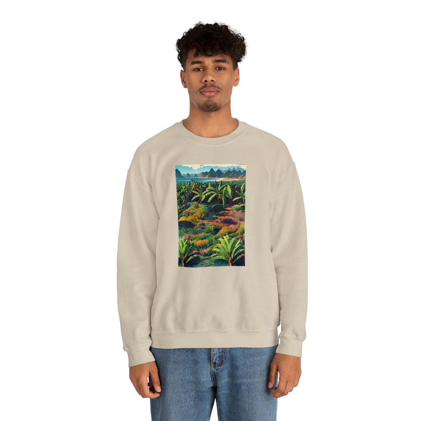 Tropicana Harvest: Banana Plantation Edition Unisex Heavy Blend™ Crewneck Sweatshirt