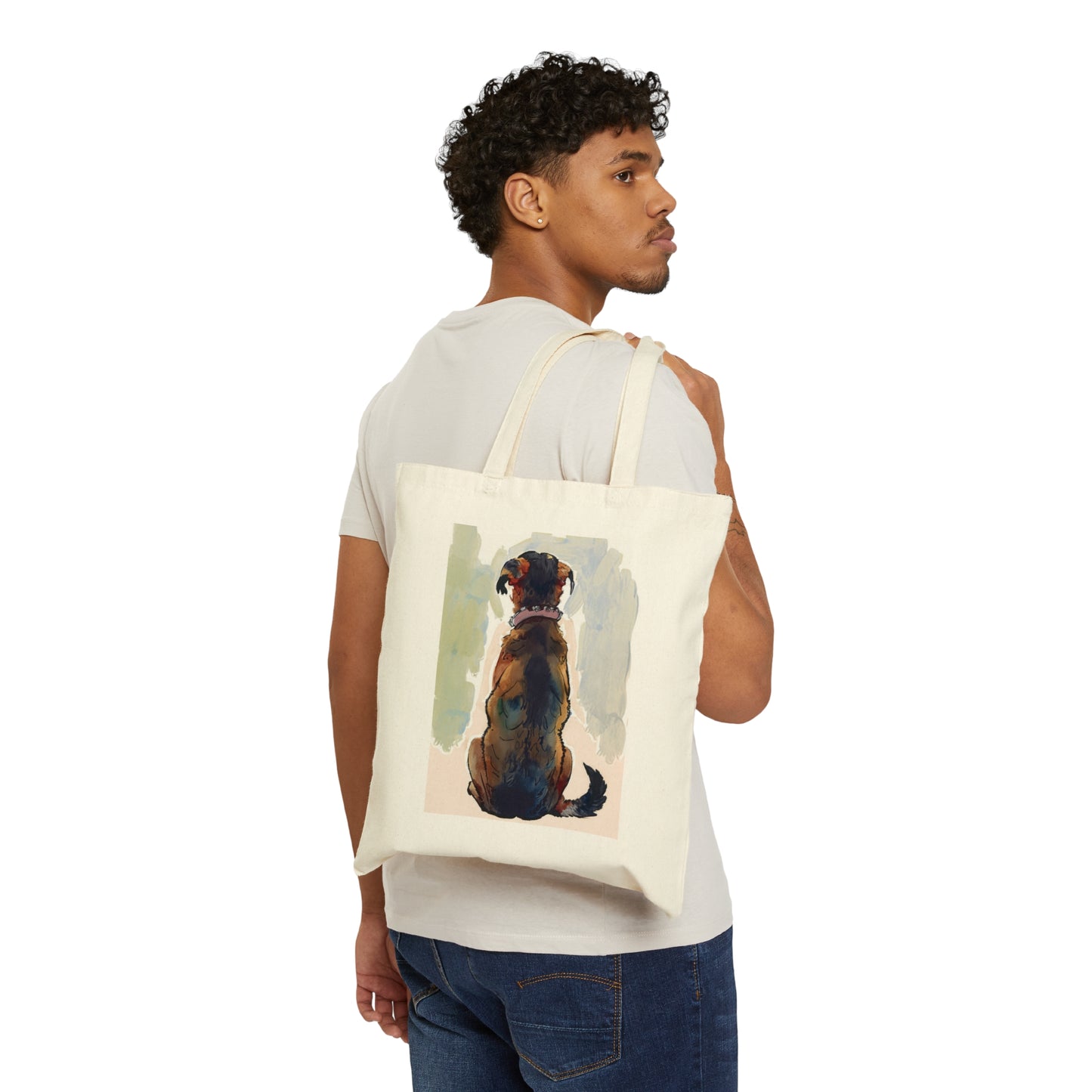 Mutt Majesty Cotton Canvas Tote Bag