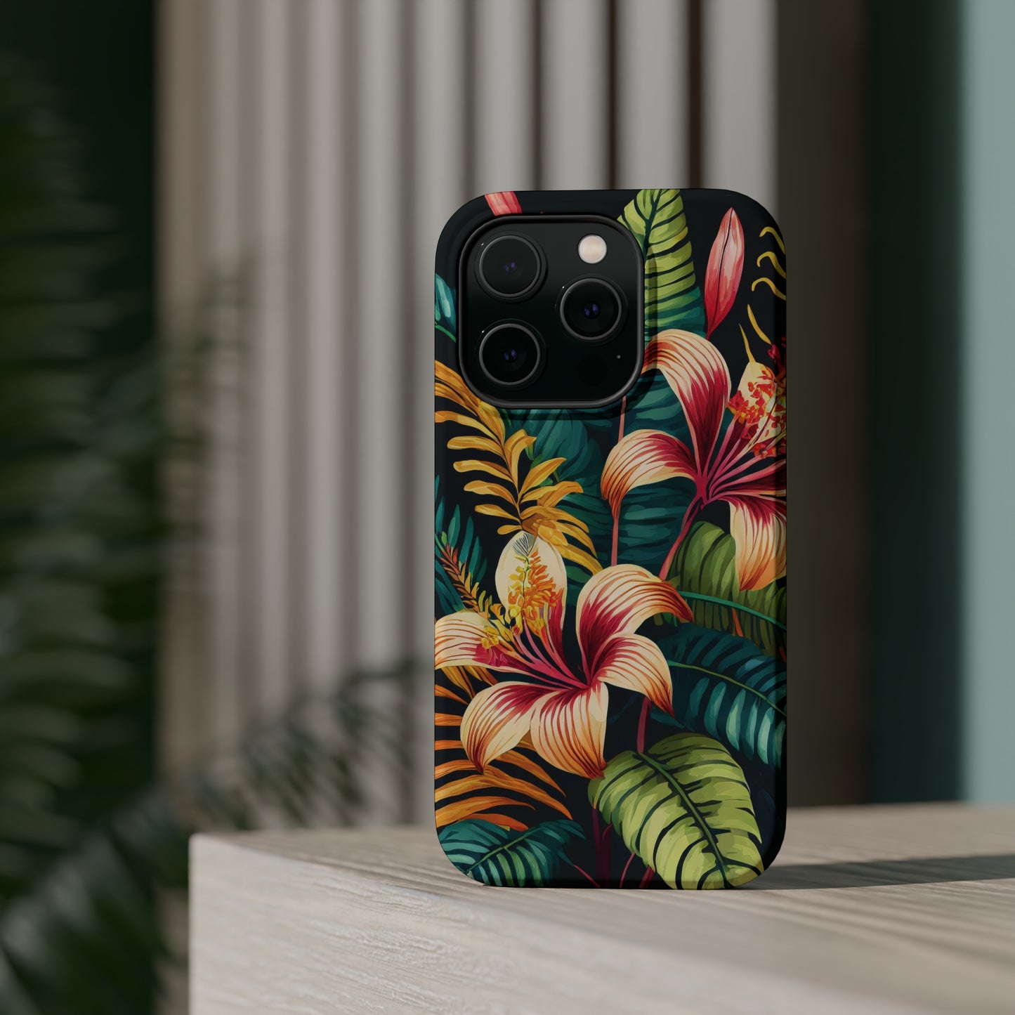 Tropical Bloom Elegance: Jimmy Reefs Floral Fantasy MagSafe Tough Cases