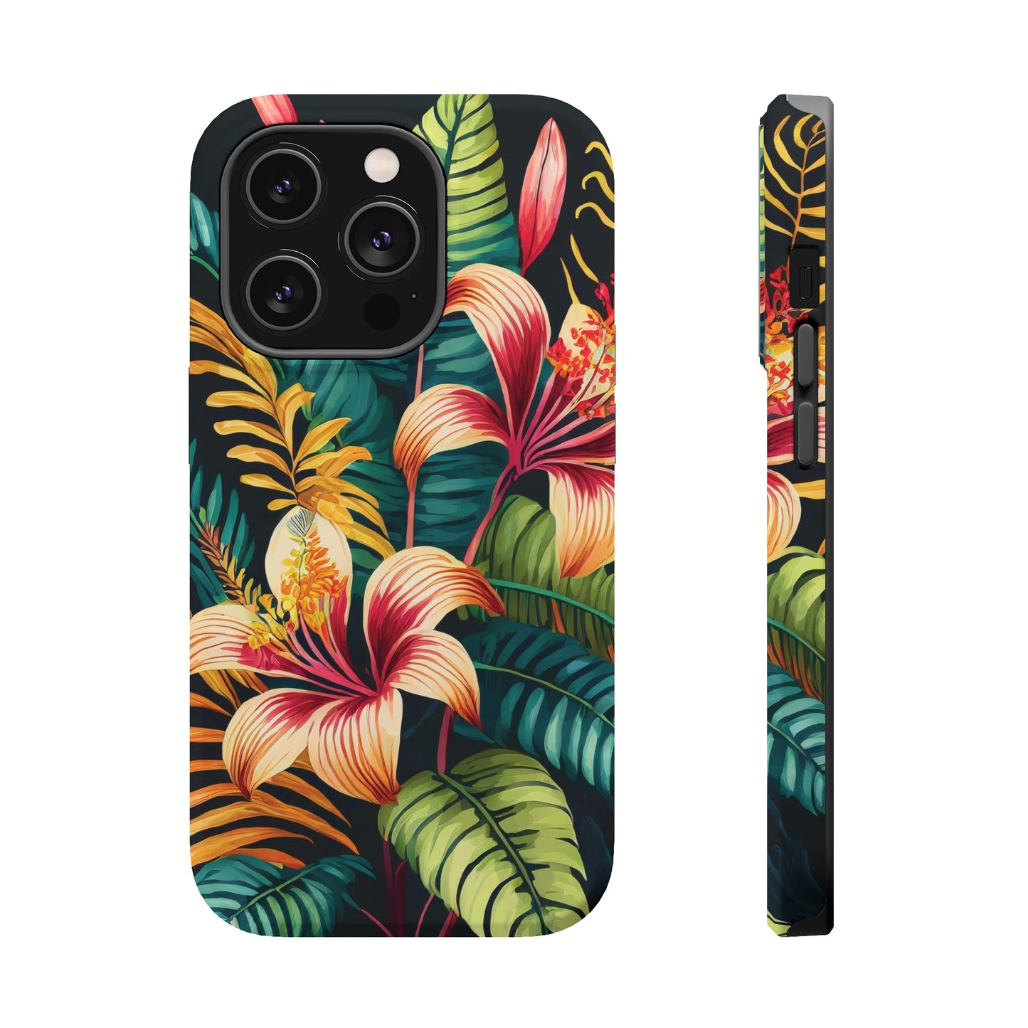 Tropical Bloom Elegance: Jimmy Reefs Floral Fantasy MagSafe Tough Cases
