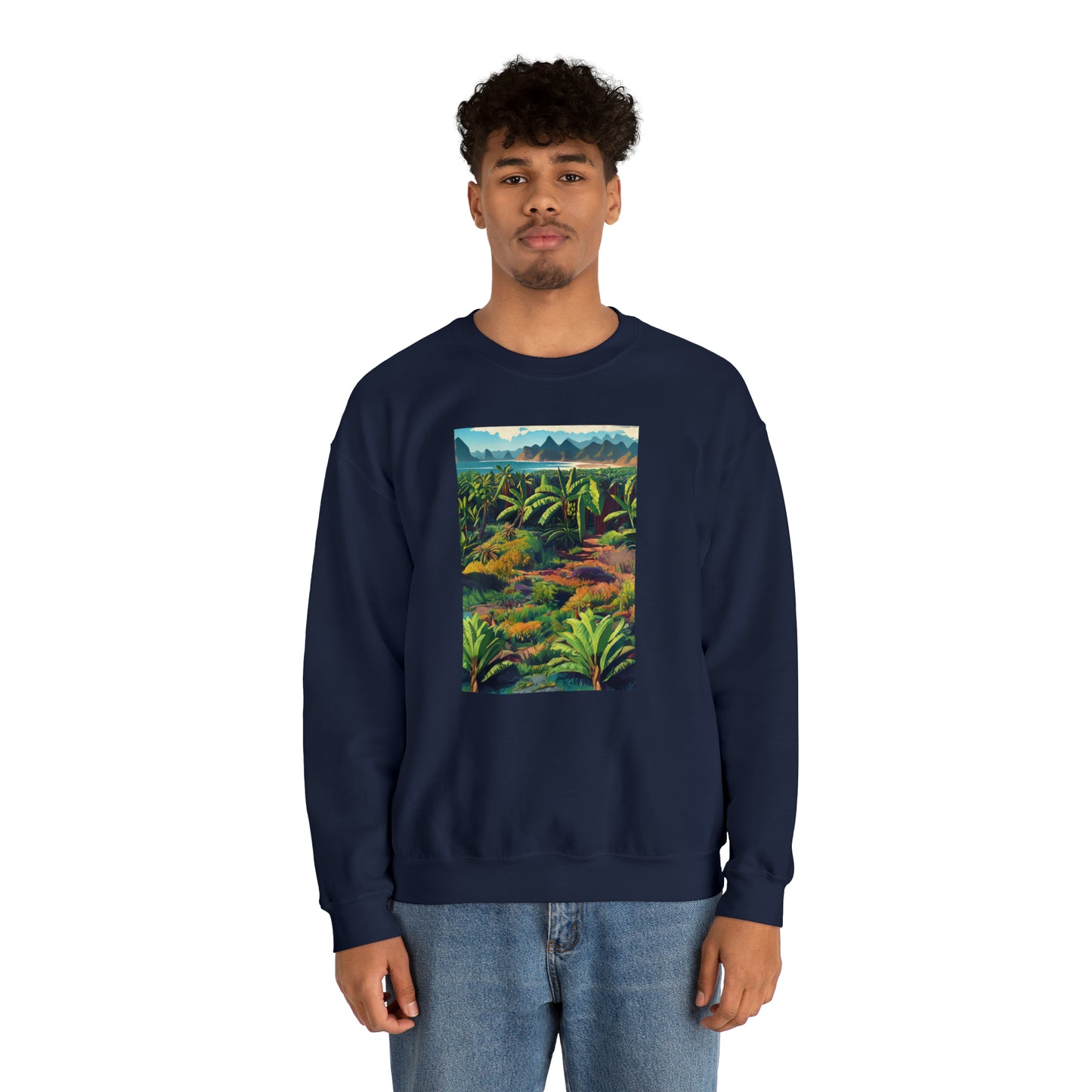 Tropicana Harvest: Banana Plantation Edition Unisex Heavy Blend™ Crewneck Sweatshirt
