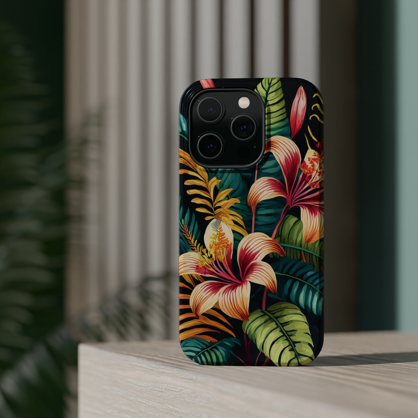 Tropical Bloom Elegance: Jimmy Reefs Floral Fantasy MagSafe Tough Cases