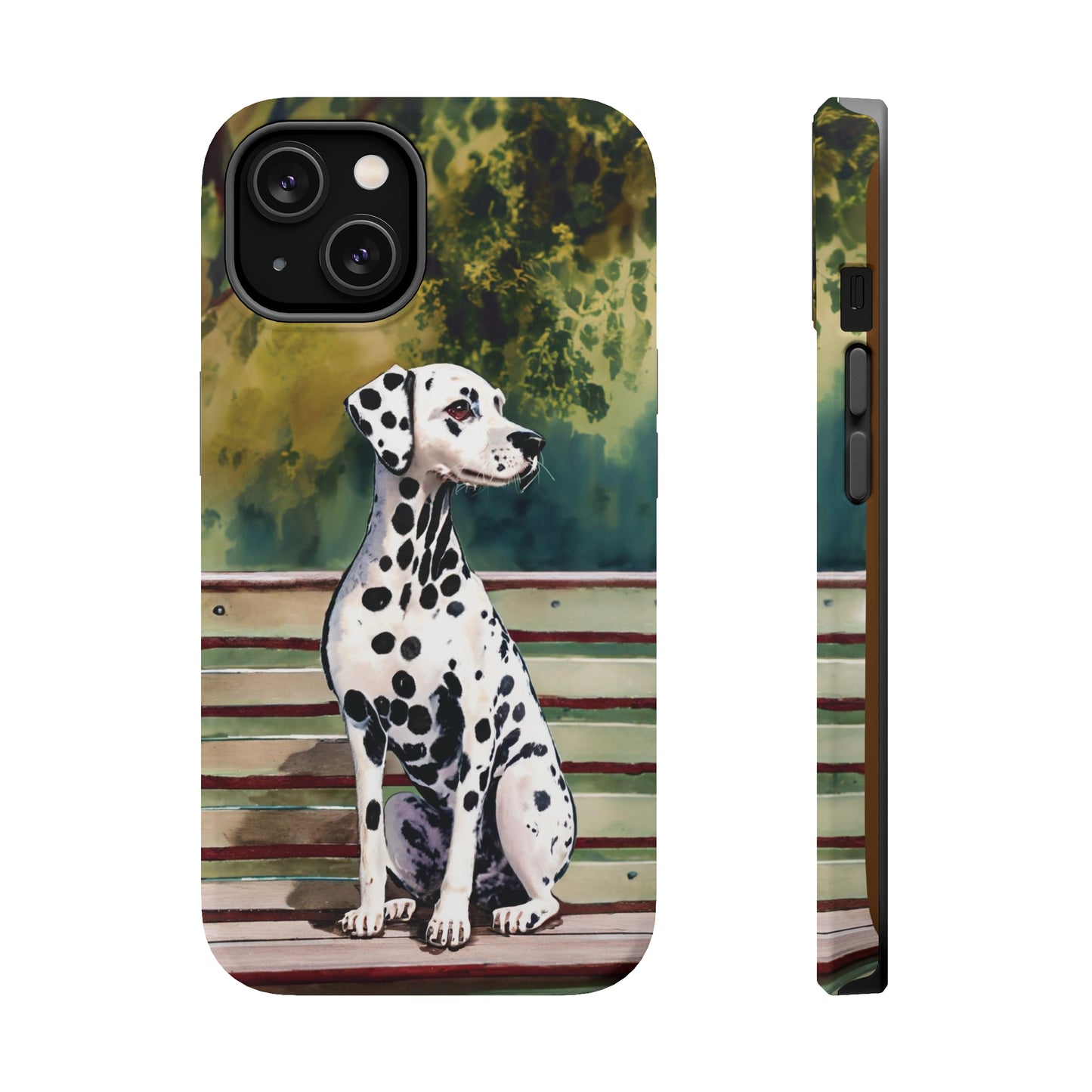 Dalmatian Elegance: Jimmy Reefs Spotted Majesty Phone Case