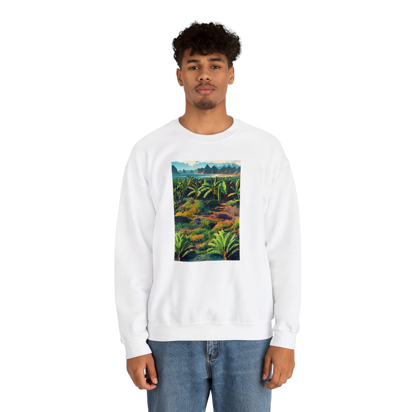 Tropicana Harvest: Banana Plantation Edition Unisex Heavy Blend™ Crewneck Sweatshirt