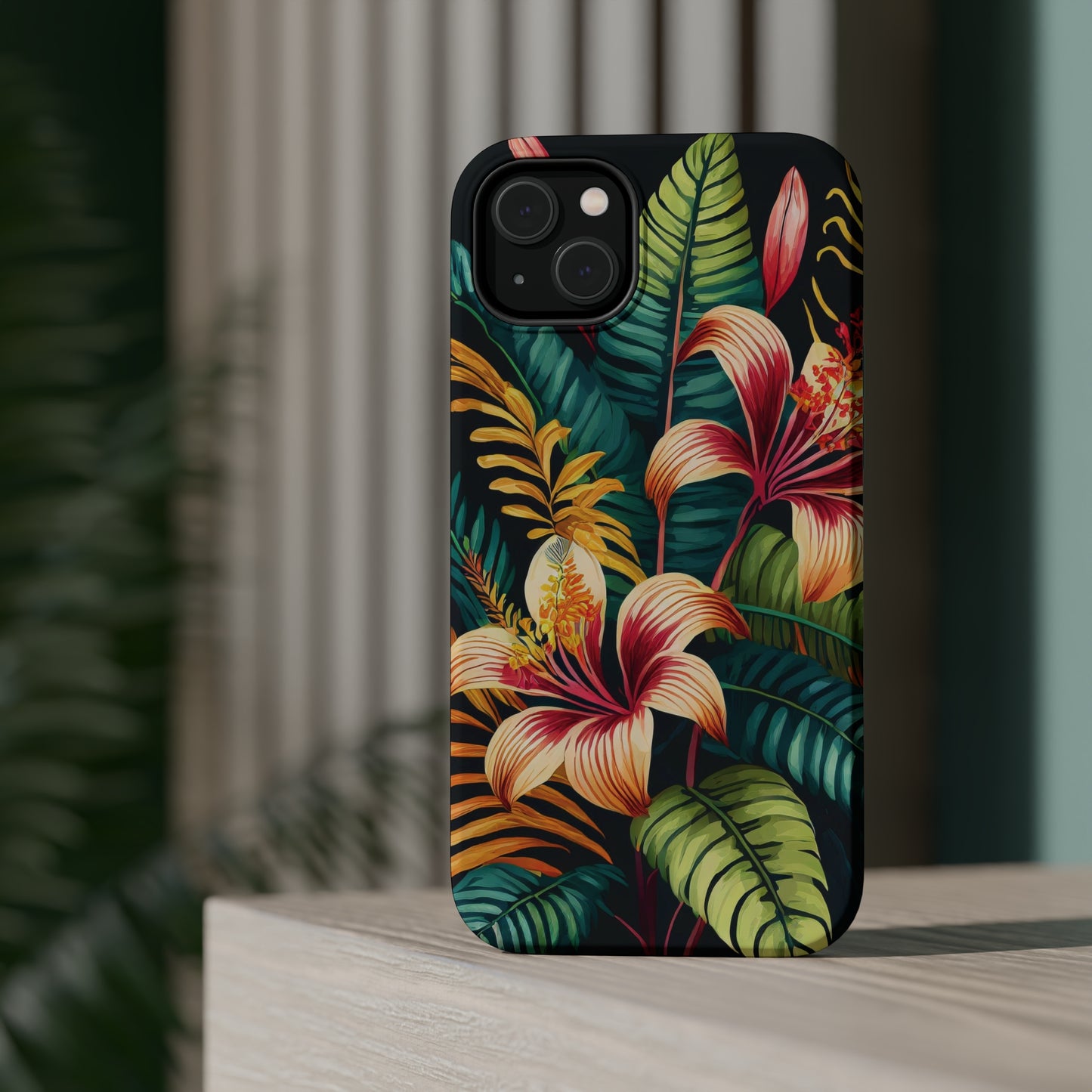 Tropical Bloom Elegance: Jimmy Reefs Floral Fantasy MagSafe Tough Cases