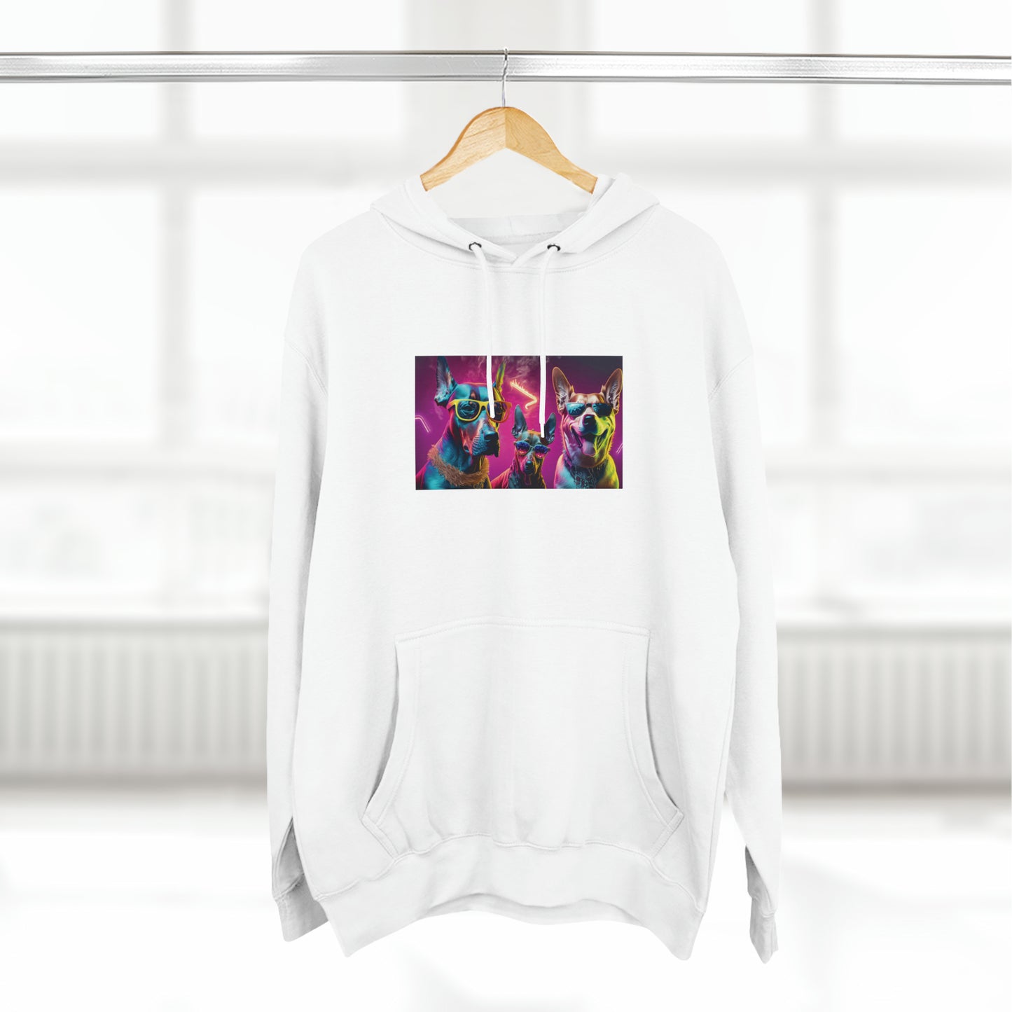 Neon Canine Streetstyle: Jimmy Reefs x Tom Mendez Cyberpunk Unisex Hoodie