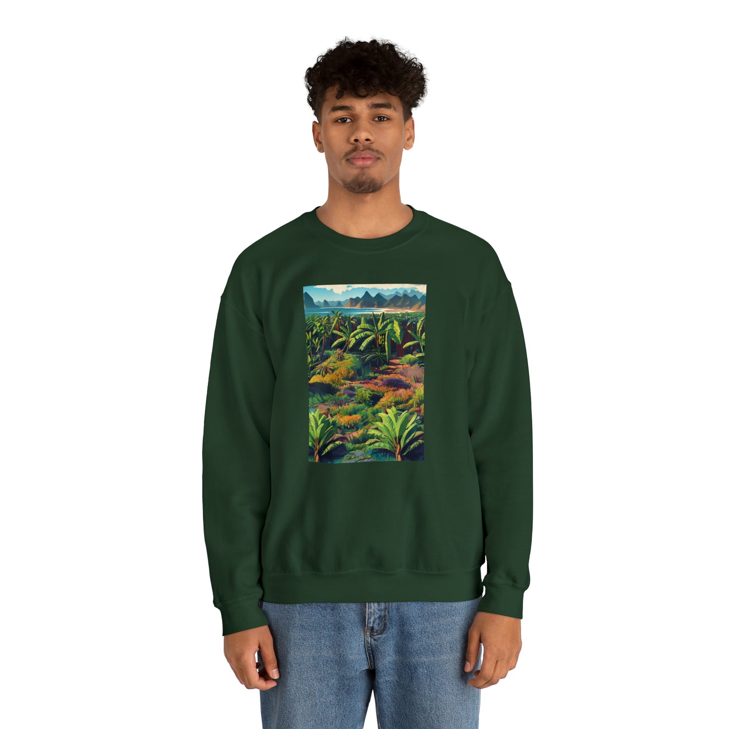 Tropicana Harvest: Banana Plantation Edition Unisex Heavy Blend™ Crewneck Sweatshirt