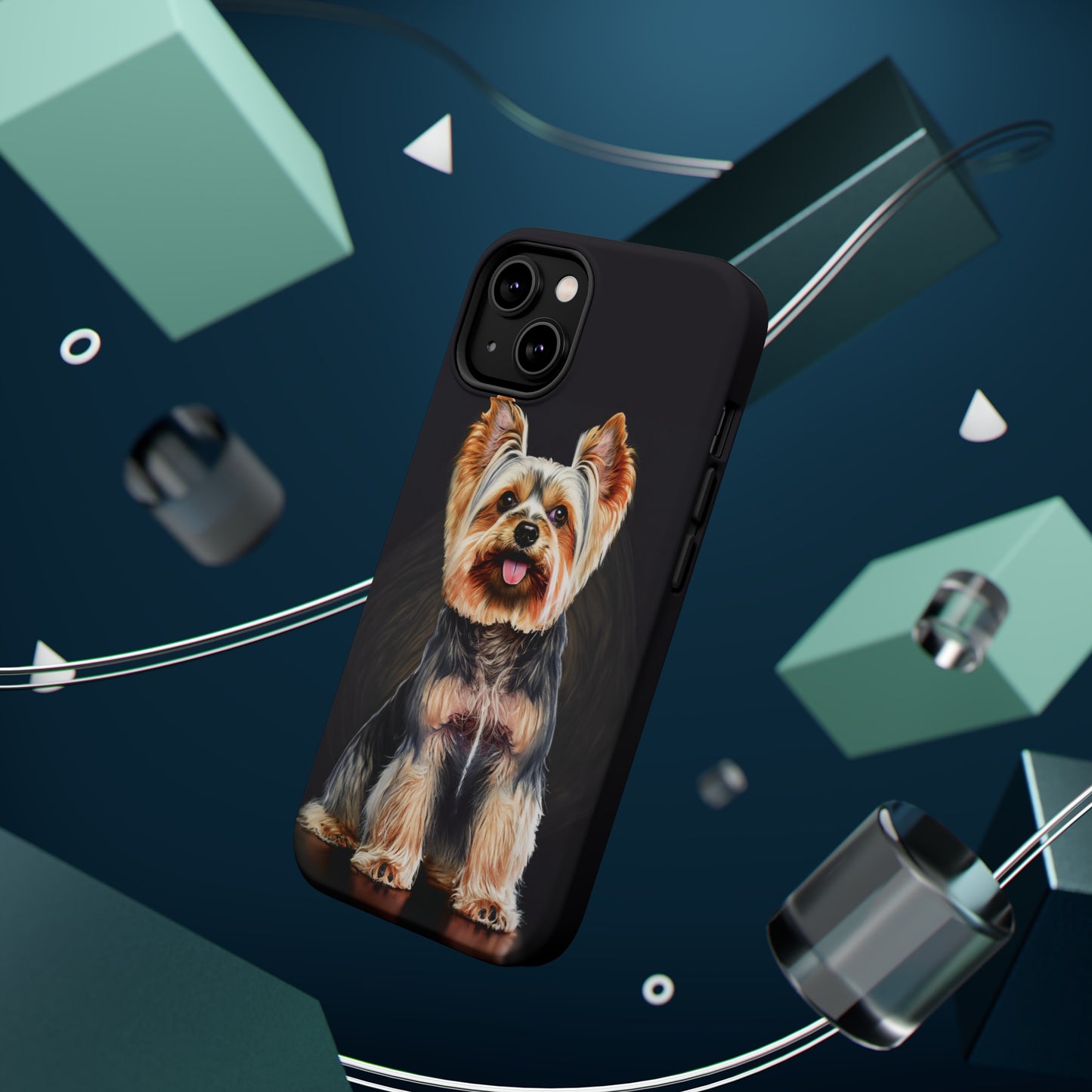 Pocket-Size Protector: Magsafe Guardian Yorkie Flair Tough Case