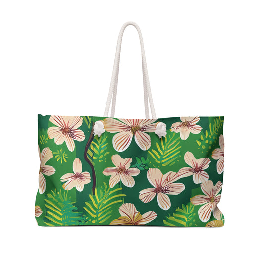 Tropical Pattern Weekender Bag