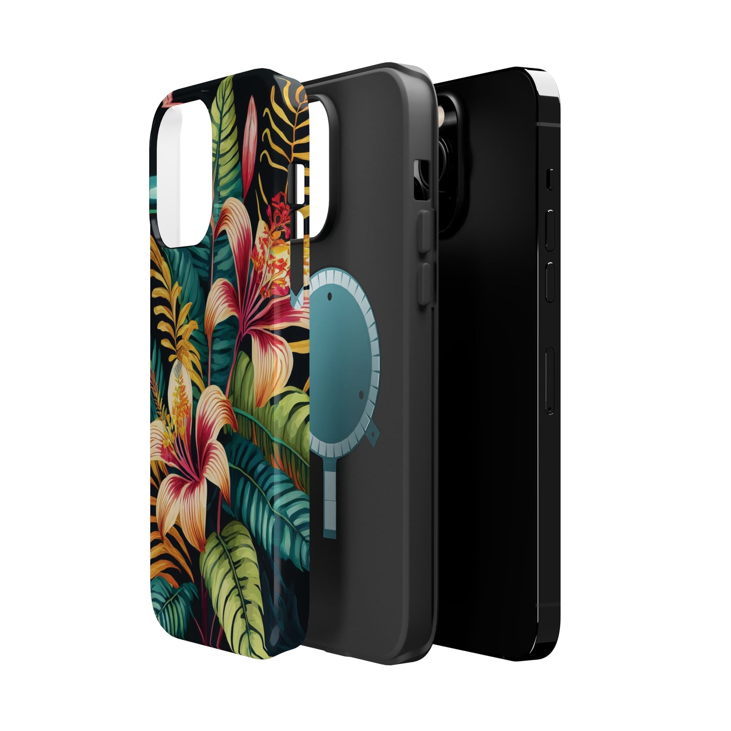 Tropical Bloom Elegance: Jimmy Reefs Floral Fantasy MagSafe Tough Cases