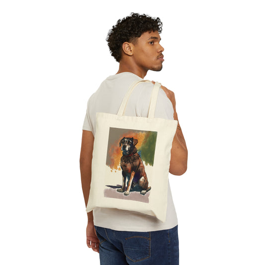 Mutt Majesty Cotton Canvas Tote Bag