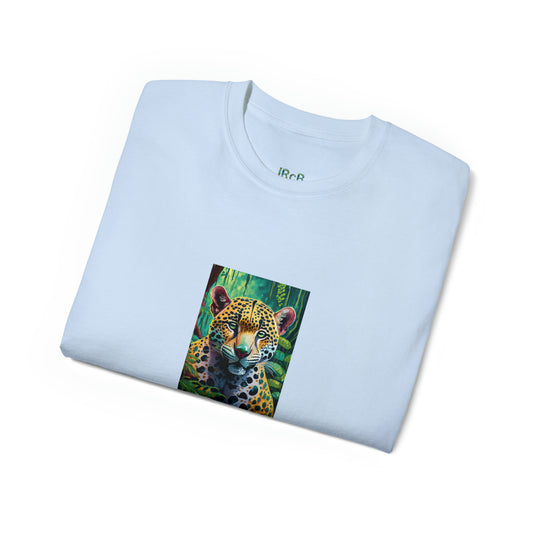Jaguar Gaze: Jimmy Reefs Wilderness Elegance Ultra Cotton Tee