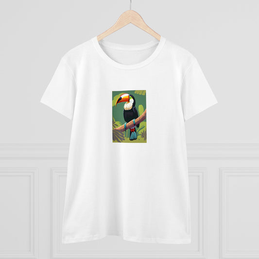 Toucan Splendor Women's Midweight Cotton Tee