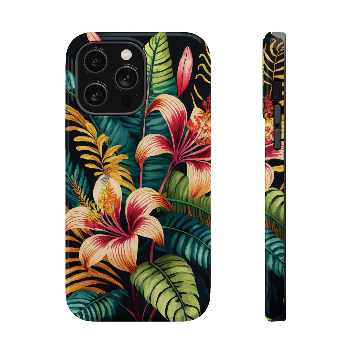 Tropical Bloom Elegance: Jimmy Reefs Floral Fantasy MagSafe Tough Cases
