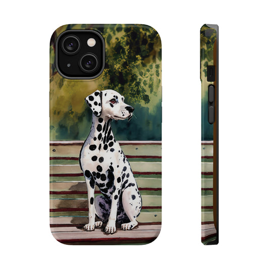 Dalmatian Elegance: Jimmy Reefs Spotted Majesty Phone Case