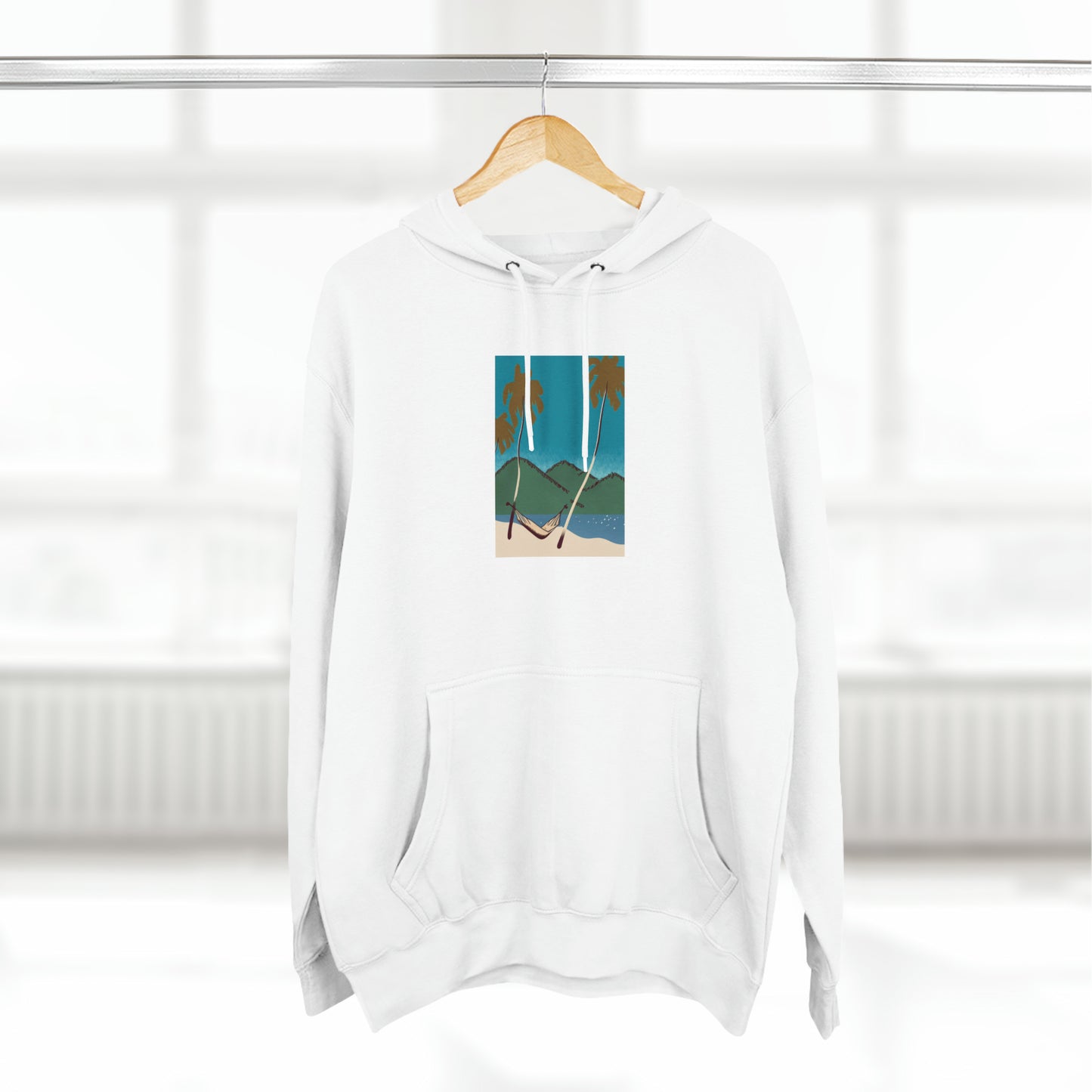 Tropical Haven: Jimmy Reefs Palm Paradise Premium Pullover Hoodie