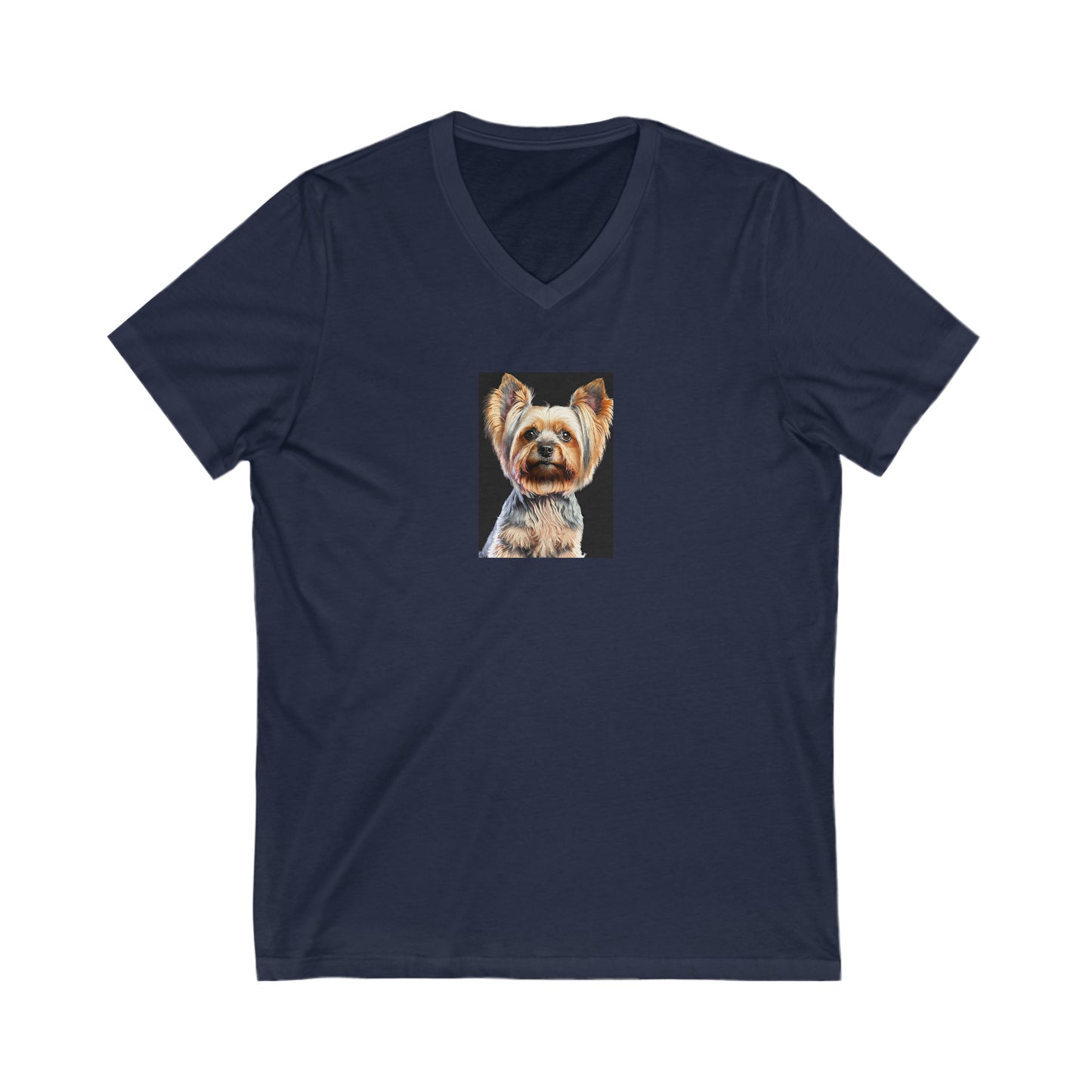 Corgi Duo Delight: Front & Back Canine Companion Short Sleeve V-Neck Tee