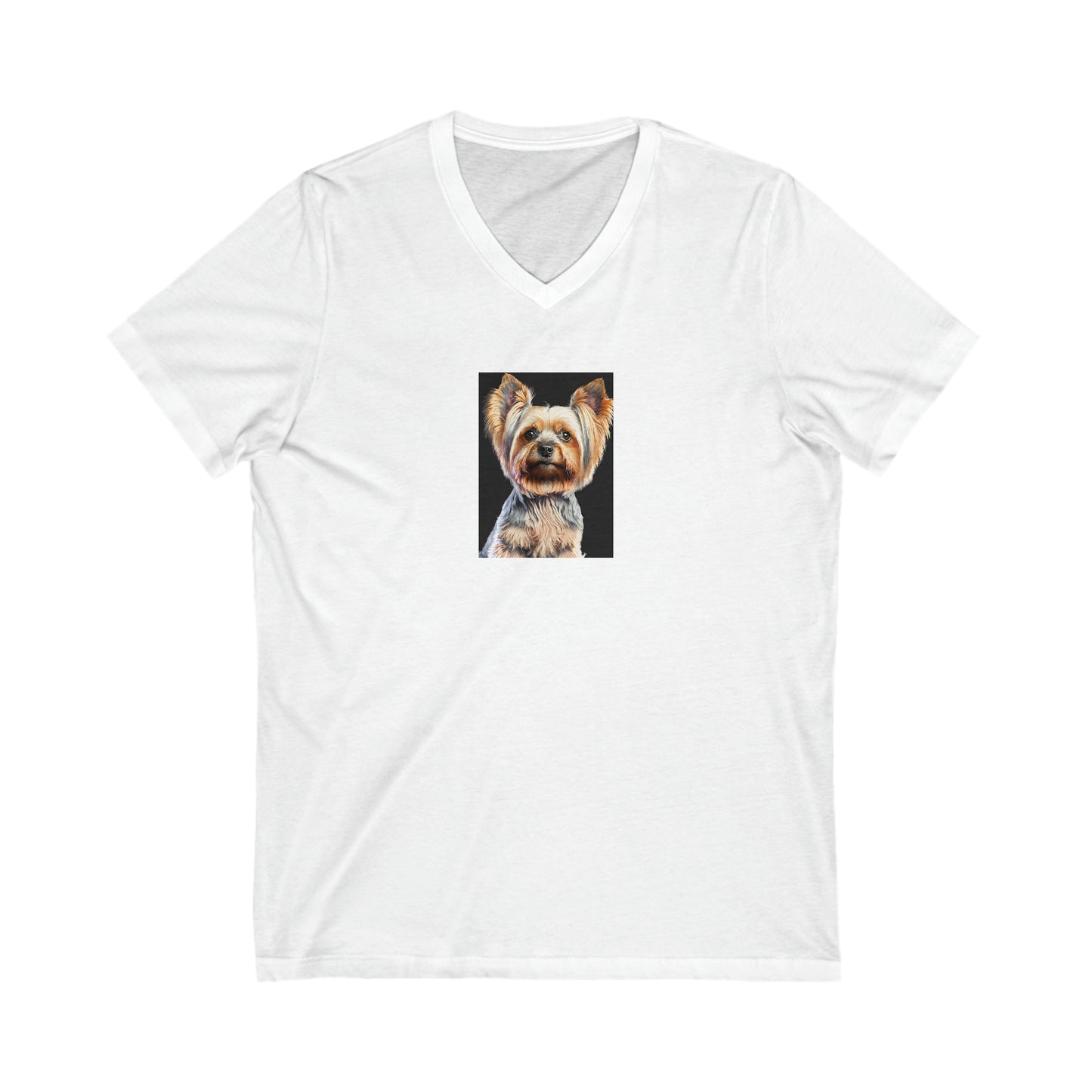 Corgi Duo Delight: Front & Back Canine Companion Short Sleeve V-Neck Tee