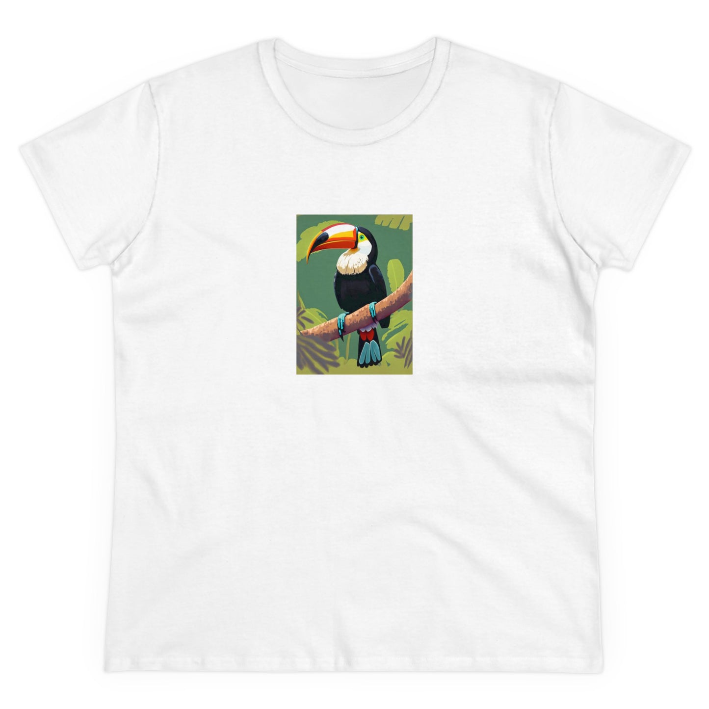 Toucan Splendor Women's Midweight Cotton Tee