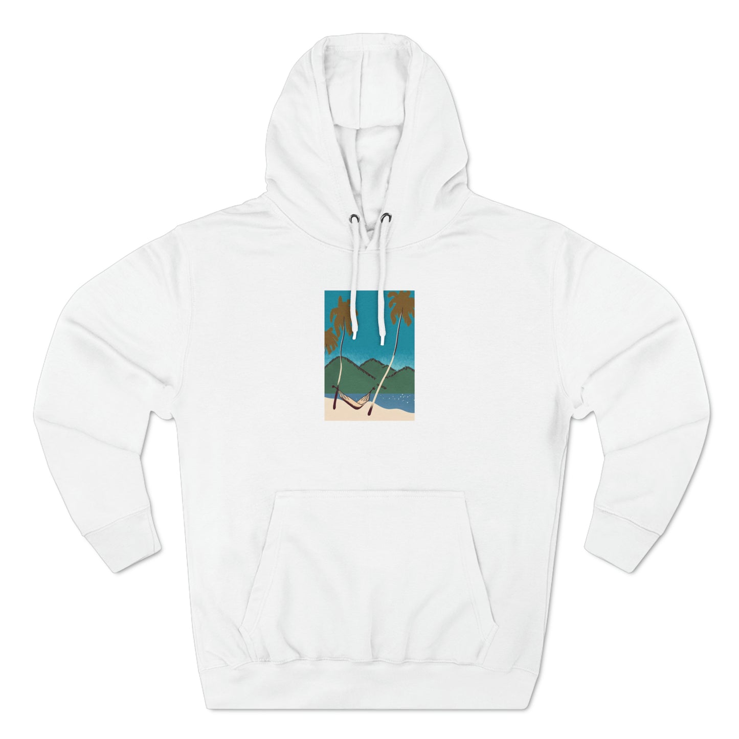 Tropical Haven: Jimmy Reefs Palm Paradise Premium Pullover Hoodie