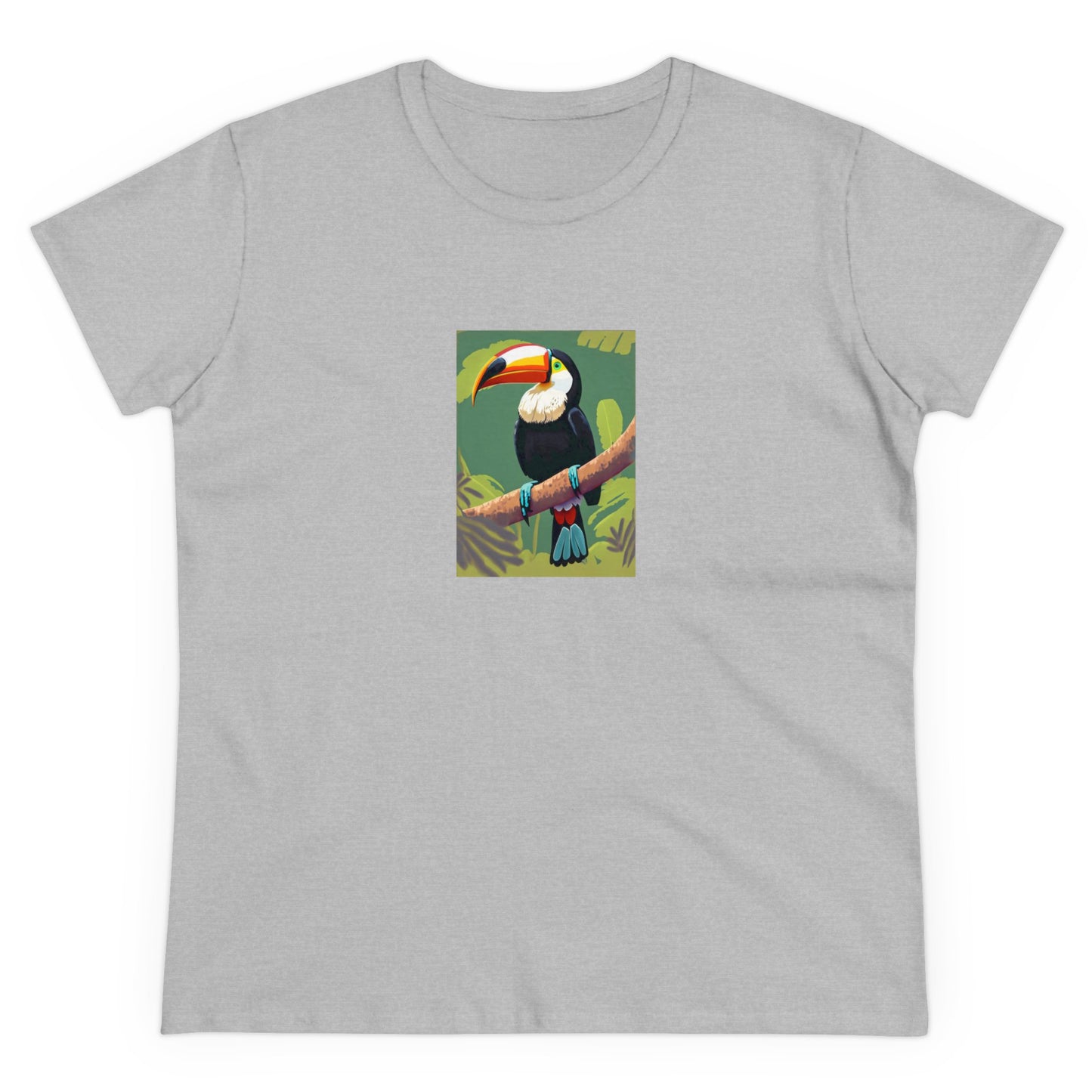 Toucan Splendor Women's Midweight Cotton Tee
